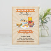 Vatertag Frühstück Party Flyer Einladung (Stehend Vorderseite)