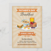 Vatertag Frühstück Party Flyer Einladung (Vorne/Hinten)