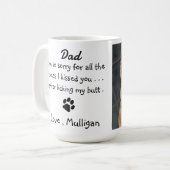 Vatertag - Funny Dog Vater Geburtstag - Haustier F Kaffeetasse (Vorderseite Links)