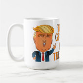 Vatertag Funny Trump Kaffeetasse (Links)