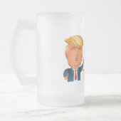 Vatertag Funny Trump Mattglas Bierglas (Links)