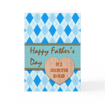 Vatertag für den Vater der Geburt, Holzherz, Raute