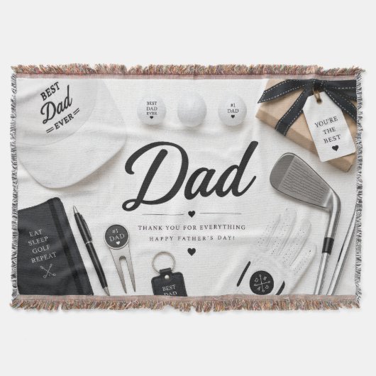 Vatertag für Golf-Daddy Decke (Vorderseite)