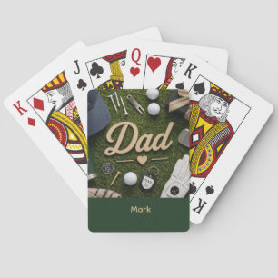 Vatertag für Golf-Daddy  Spielkarten