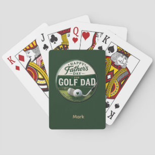 Vatertag für Golf-Daddy Spielkarten