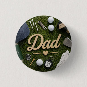 Vatertag für Golf-Vater Button