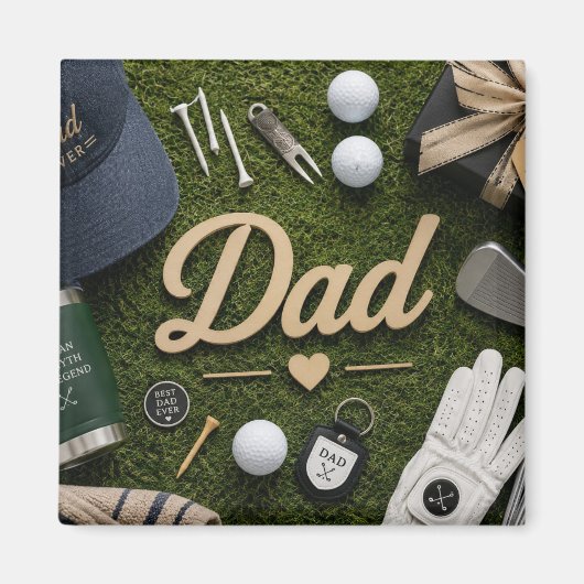Vatertag für Golf-Vater  Magnet (Vorne)