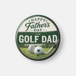 Vatertag für Golf-Vater Magnet