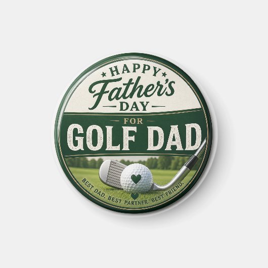 Vatertag für Golf-Vater Magnet (Vorne)