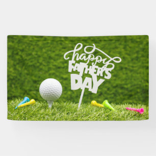 Vatertag für Golfer mit Golfball und T-Shirts Banner