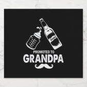 Vatertag für Großvater Bierflaschenetikett (Einzelnes Label)