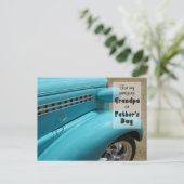 Vatertag für Großvater Frisierte Auto Spaß Foto Postkarte (Stehend Vorderseite)