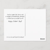 Vatertag für Großvater Frisierte Auto Spaß Foto Postkarte (Rückseite)