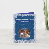 Vatertag für Großvater geklappte Grußkarte Karte (Vorderseite)