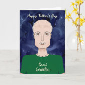 Vatertag für Großvater Karte (Gelbe Blume)