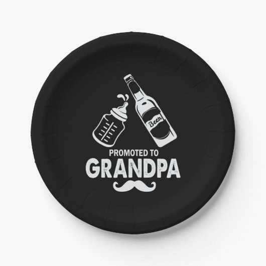 Vatertag für Großvater Pappteller (Vorderseite)