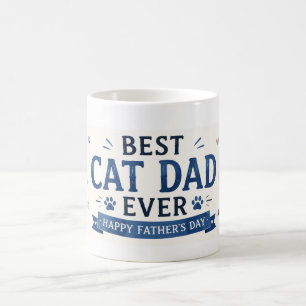 Vatertag für Katzenpapa Katzenliebhaber Kaffeetasse