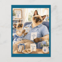 Vatertag für Katzenpapa Katzenliebhaber