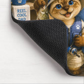Vatertag für Katzenpapi-Angler Mousepad (Ecke)