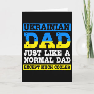 Vatertag für Männer Lustiger Ukrainischer Papa Karte