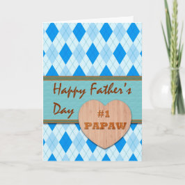 Vatertag für Papaw #1, Raute Design Karte