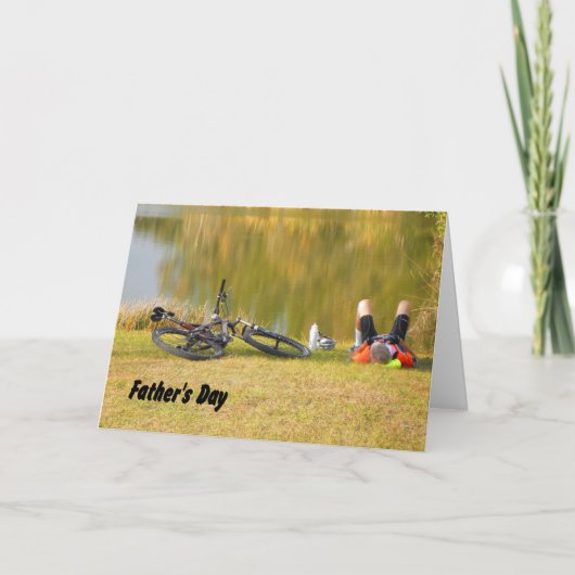 Vatertag für Radfahrer Karte (Vorderseite)
