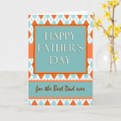 Vatertag für Vater, Raute Karte (Gelbe Blume)