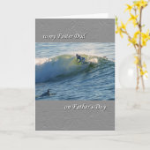 Vatertag für Vater - Surfen Karte (Gelbe Blume)
