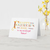 Vatertag für wunderbare Vaterwortkarte Karte (Gelbe Blume)