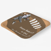 Vatertag Fußball Fan Paper Plate Pappteller (Gewinkelt)