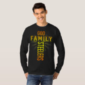 Vatertag Gabe Gott Familie Steeler T-Shirt (Vorne ganz)