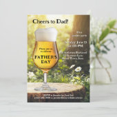 Vatertag Garten Foto Party Einladung (Stehend Vorderseite)