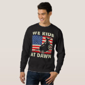 Vatertag Gärtnern fahren wir am Morgenmäher Sweatshirt (Vorne ganz)