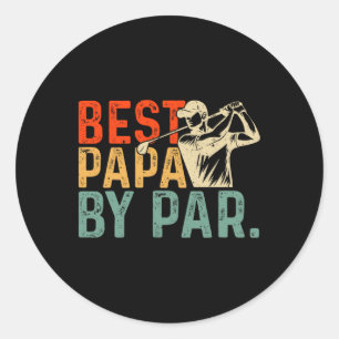 Vatertag Geburtstag Bester Papa Par Für Golf Vater Runder Aufkleber