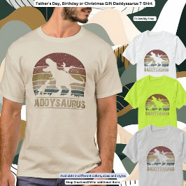Vatertag, Geburtstag Daddysaurus T-Shirt