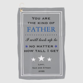 Vatertag / Geburtstagsgeschenk des Vaters Golfhandtuch