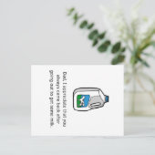 Vatertag Geburtstagskarte Postkarte (Stehend Vorderseite)