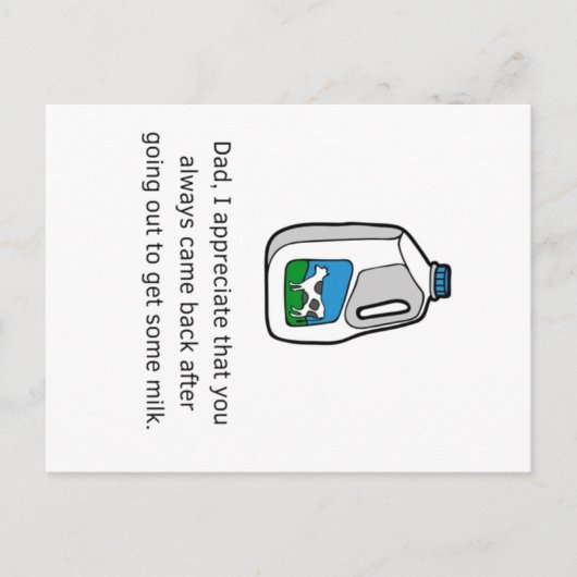 Vatertag Geburtstagskarte Postkarte (Vorderseite)