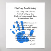 Vatertag Gedicht - Händlerhanddruck Vater Geschenk Poster (Vorne)