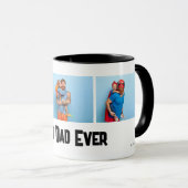 Vatertag Geschenk Bester Vater je 3 FotoCollage Tasse (VorderseiteRechts)