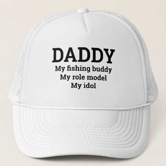 Vatertag Geschenk DADDY MEIN FISCHEREIBUDDY IDOL Truckerkappe (Vorderseite)