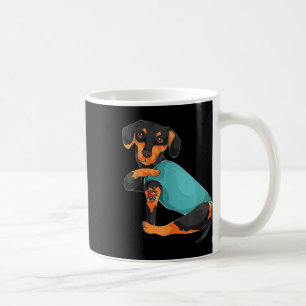 Vatertag Geschenk Funny Hund Vater Dackel I Liebe  Kaffeetasse