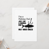 Vatertag Geschenk für Fischer Cooler Vater Karte (Vorderseite/Rückseite Beispiel)