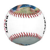 Vatertag Geschenk für Fotos Baseball (Rückseite)