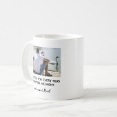 Vatertag Geschenk für Ihm Gewohntes Foto Kaffeetasse (Vorderseite Links)