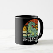 Vatertag Geschenk für Männer Unclesaurus Onkel Tasse (VorderseiteRechts)