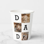 Vatertag Geschenk für Vater - Collage aus Foto | Pappbecher (Vorderseite)