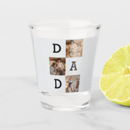 Vatertag Geschenk für Vater - Collage aus Foto | Schnapsglas