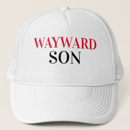 Vatertag Geschenk Idee Baseball WAYWARD SON Truckerkappe (Vorderseite)
