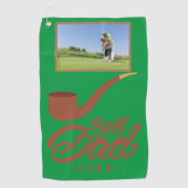 Vatertag Geschenk individuell anpassbar Golfhandtuch (Vorderseite)